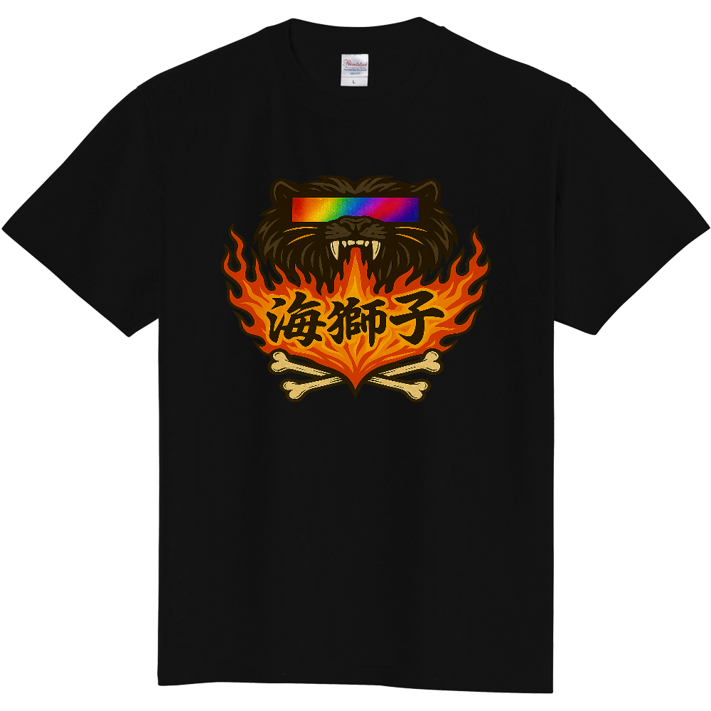 海獅子Tシャツ　両面プリント