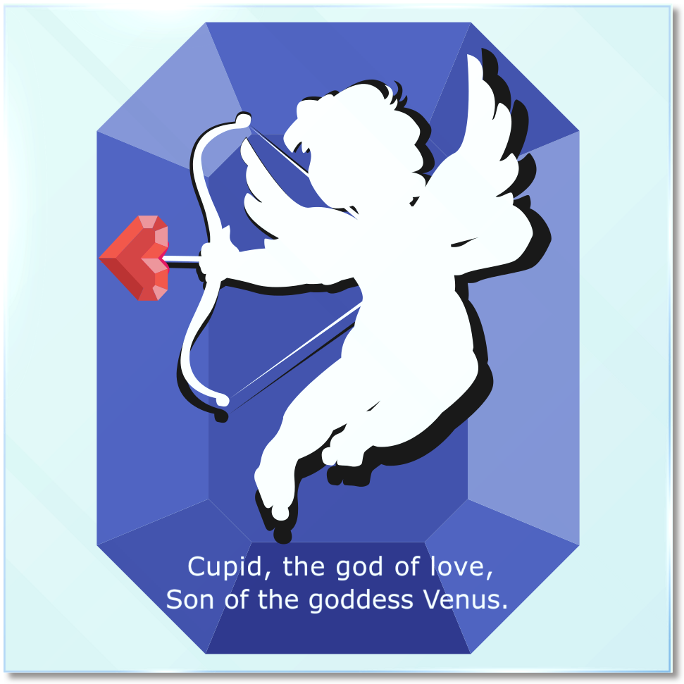 キューピッド（ブルー系）