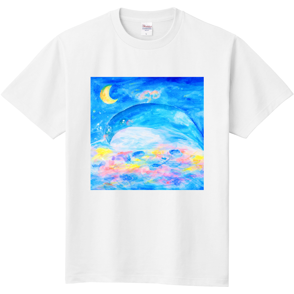 クジラとクラゲの大三角Tシャツ