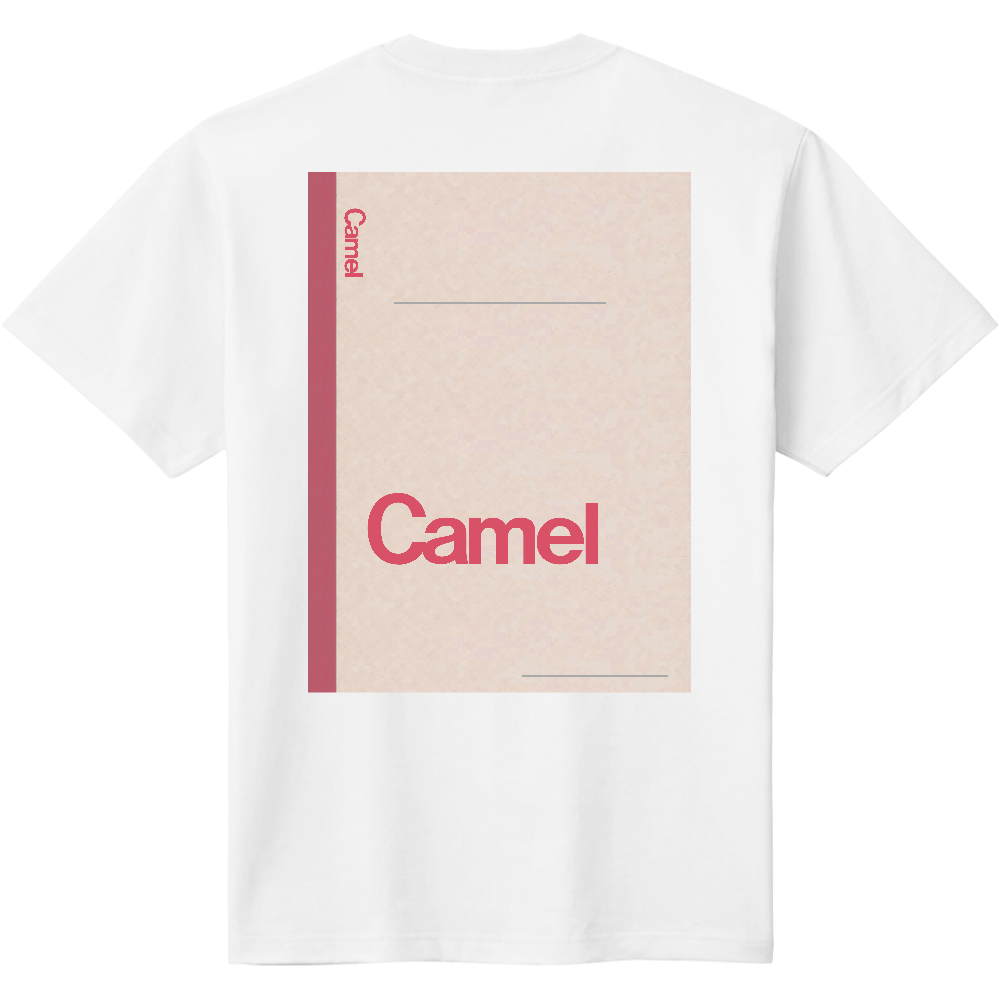 ノート風Ｔシャツ＜キャンパス・赤＞