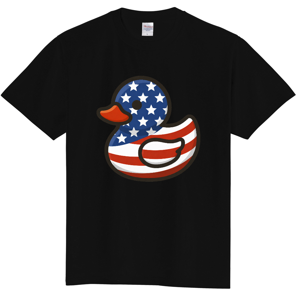 星条旗ラバーダック Tシャツ（5.6oz）
