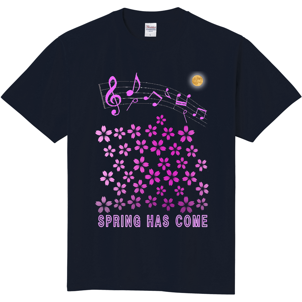 夜桜Ｔシャツ★フロント・プリントバージョン