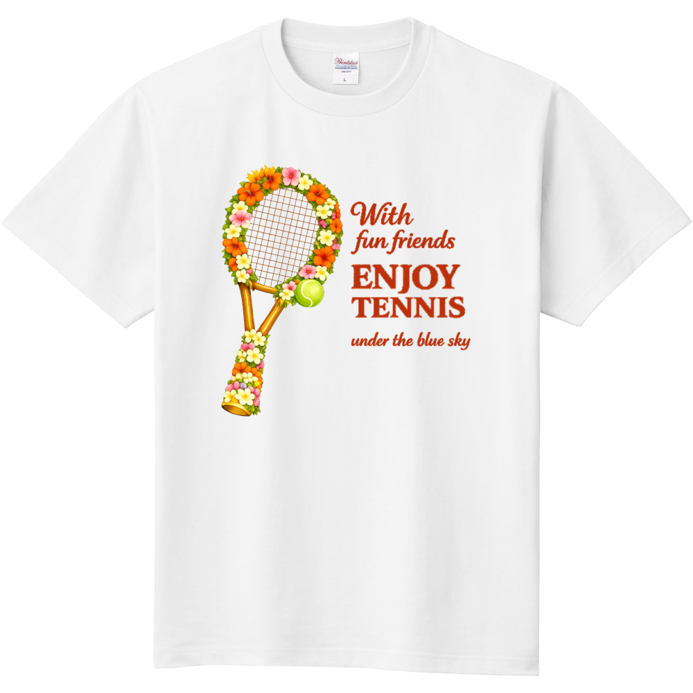 南国の花でできたテニスラケット