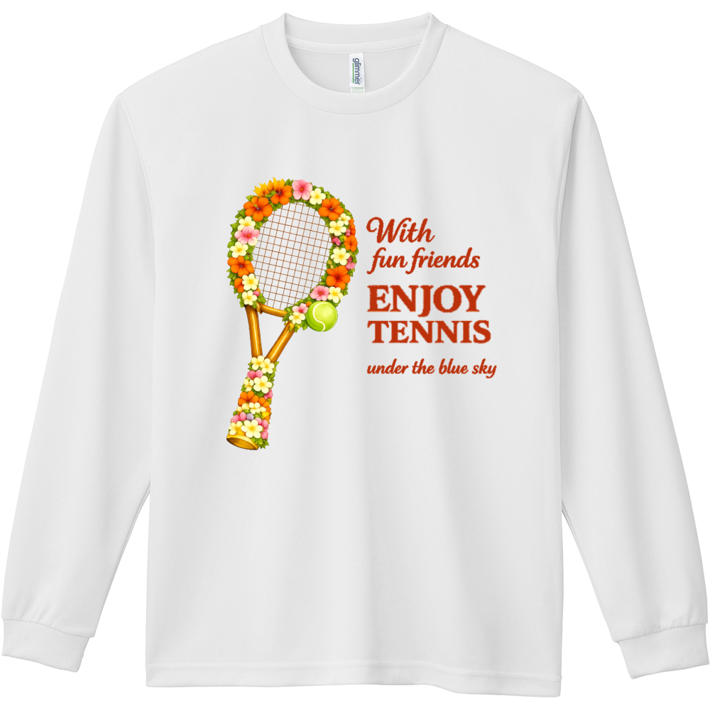 南国の花でできたテニスラケット