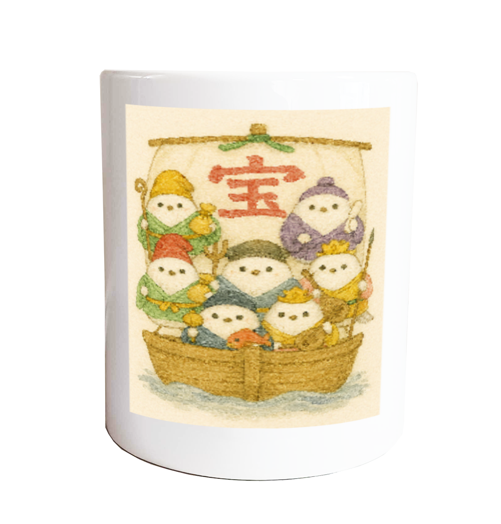 シマエナガちゃん七福神マグカップ