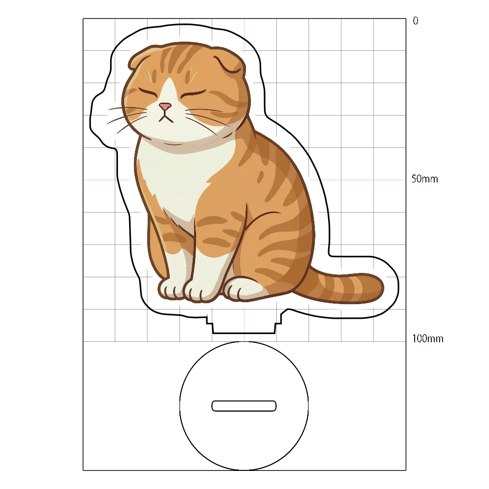 スコティッシュフォールド(お座り)アクリルスタンド