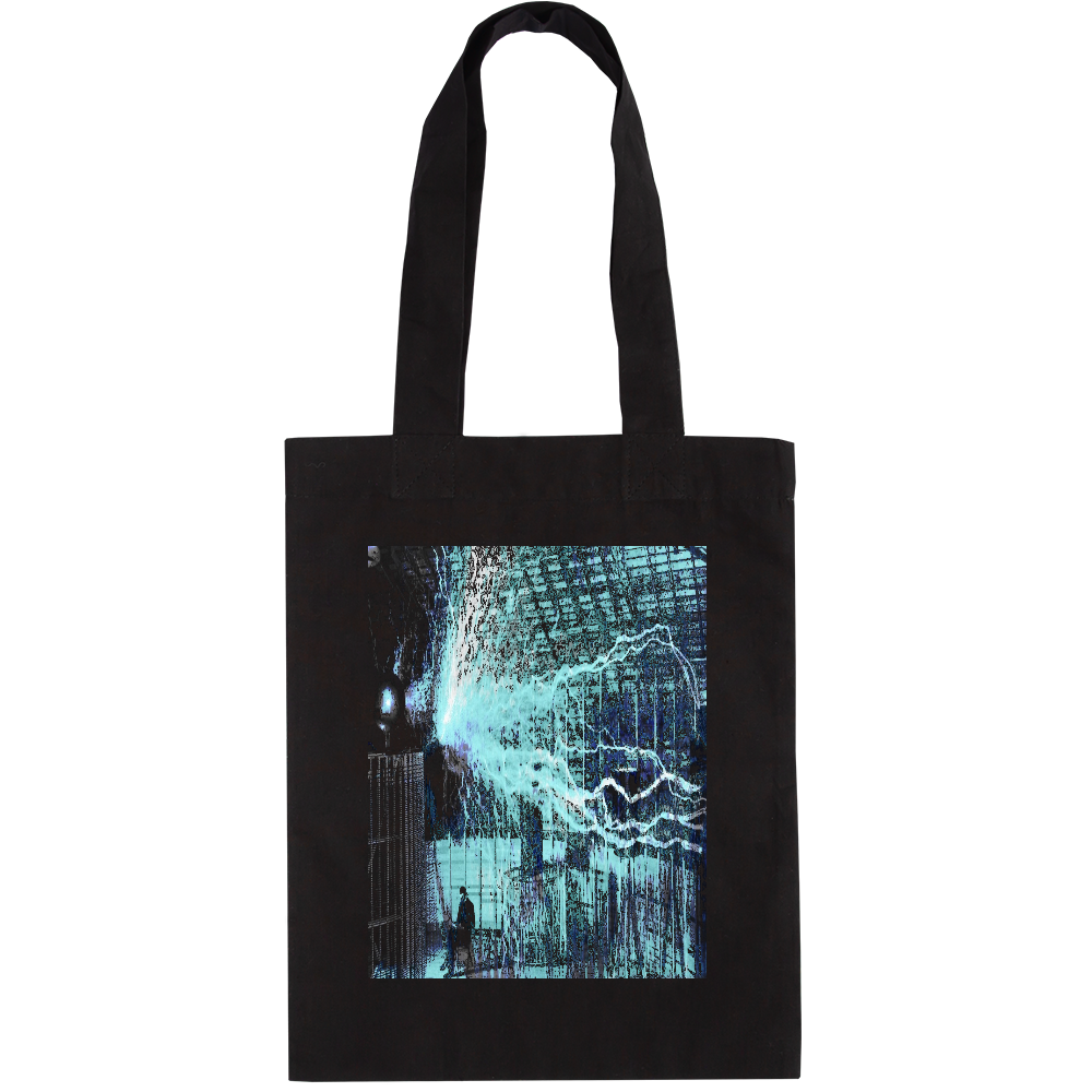 ニコラテスラトートバッグ　ブルー