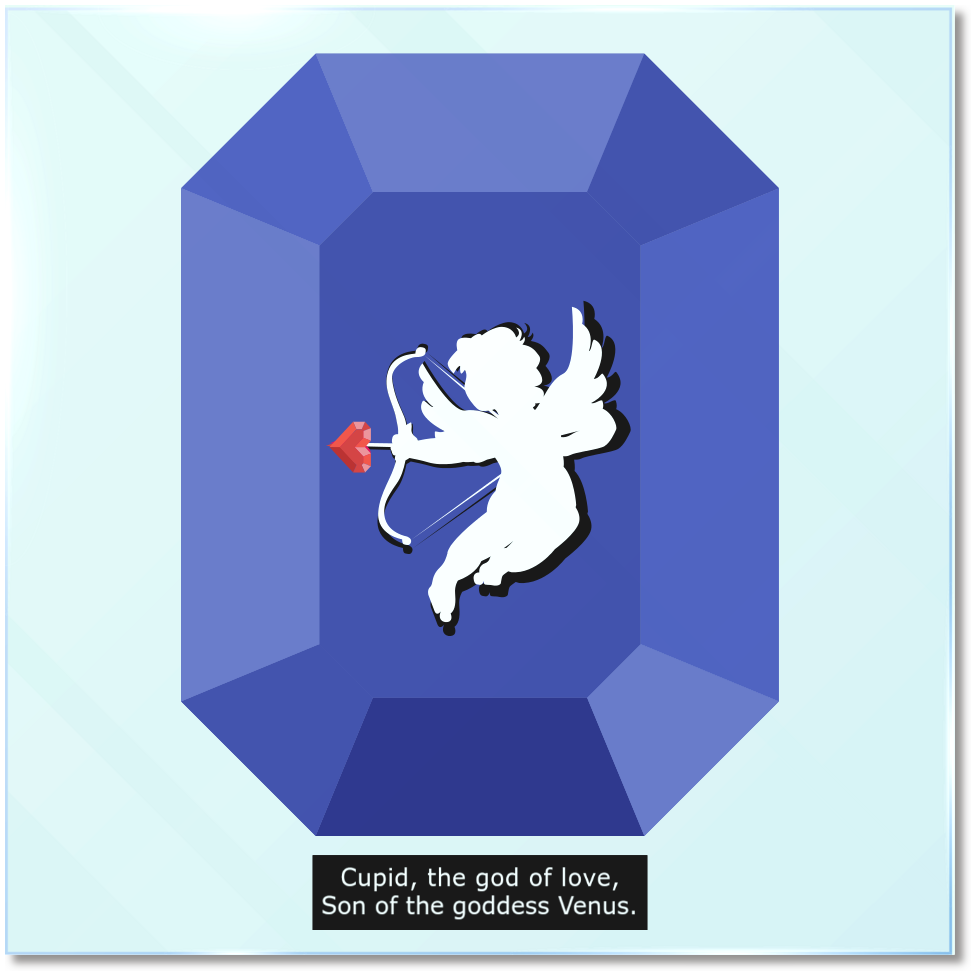 【アクリルブロック】キューピッド・ブルージェム