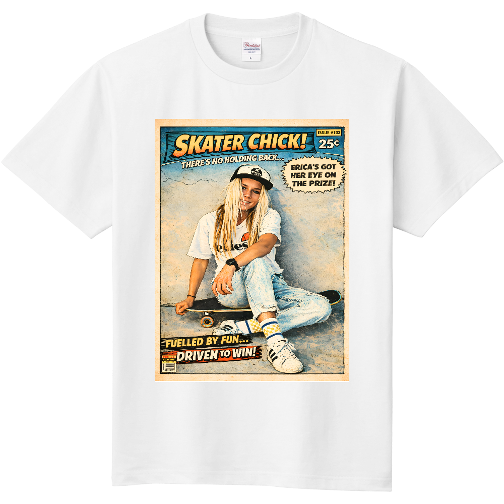 スケボーTシャツ / Skater Chick / スケートガール / ストリート / ヴィンテージ雑誌 