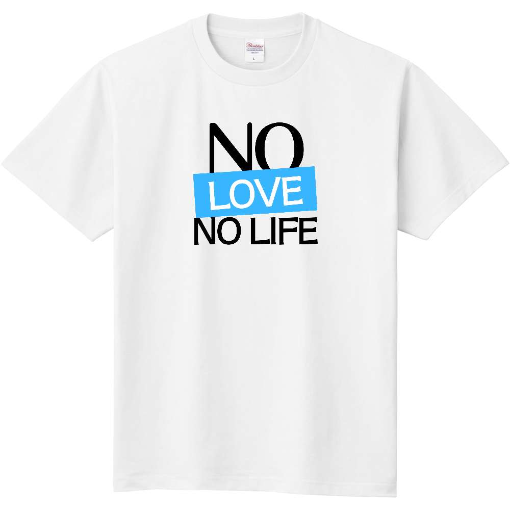 【NO LOVE NO LIFE】COLOR BLOCK MESSAGE T-SHIRT / ソリッド・タイポグラフィTシャツ