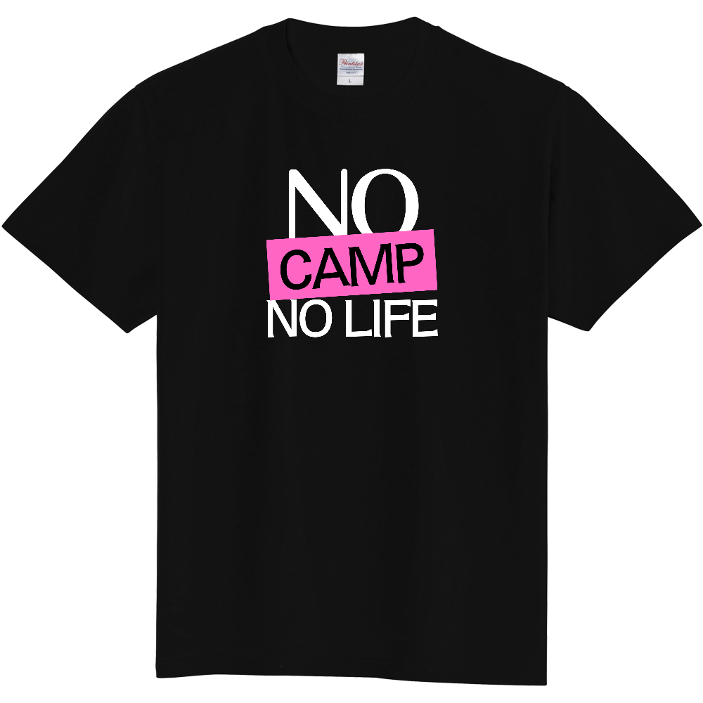 【NO CAMP NO LIFE】COLOR BLOCK MESSAGE T-SHIRT / ソリッド・タイポグラフィTシャツ
