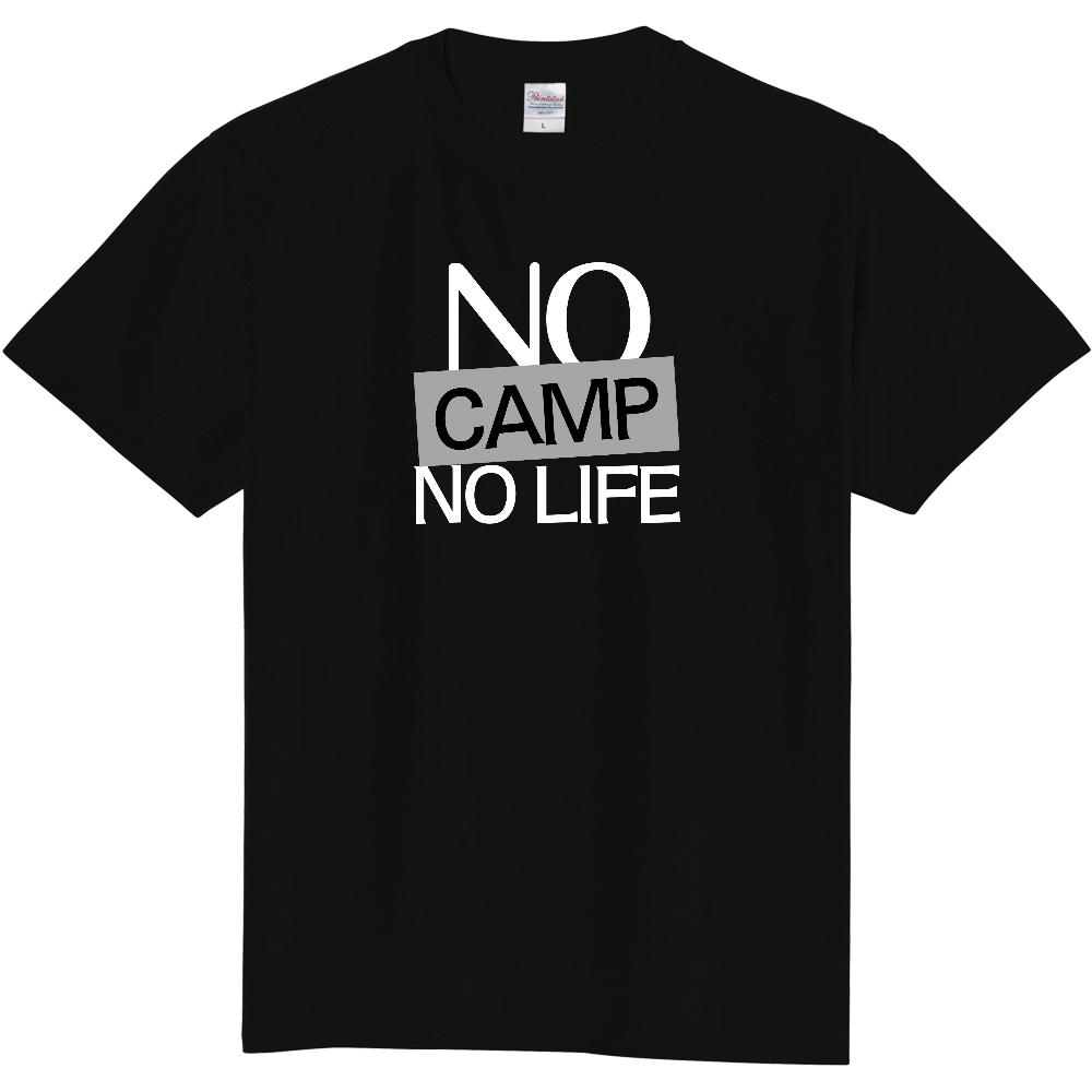 【NO CAMP NO LIFE】COLOR BLOCK MESSAGE T-SHIRT / ソリッド・タイポグラフィTシャツ