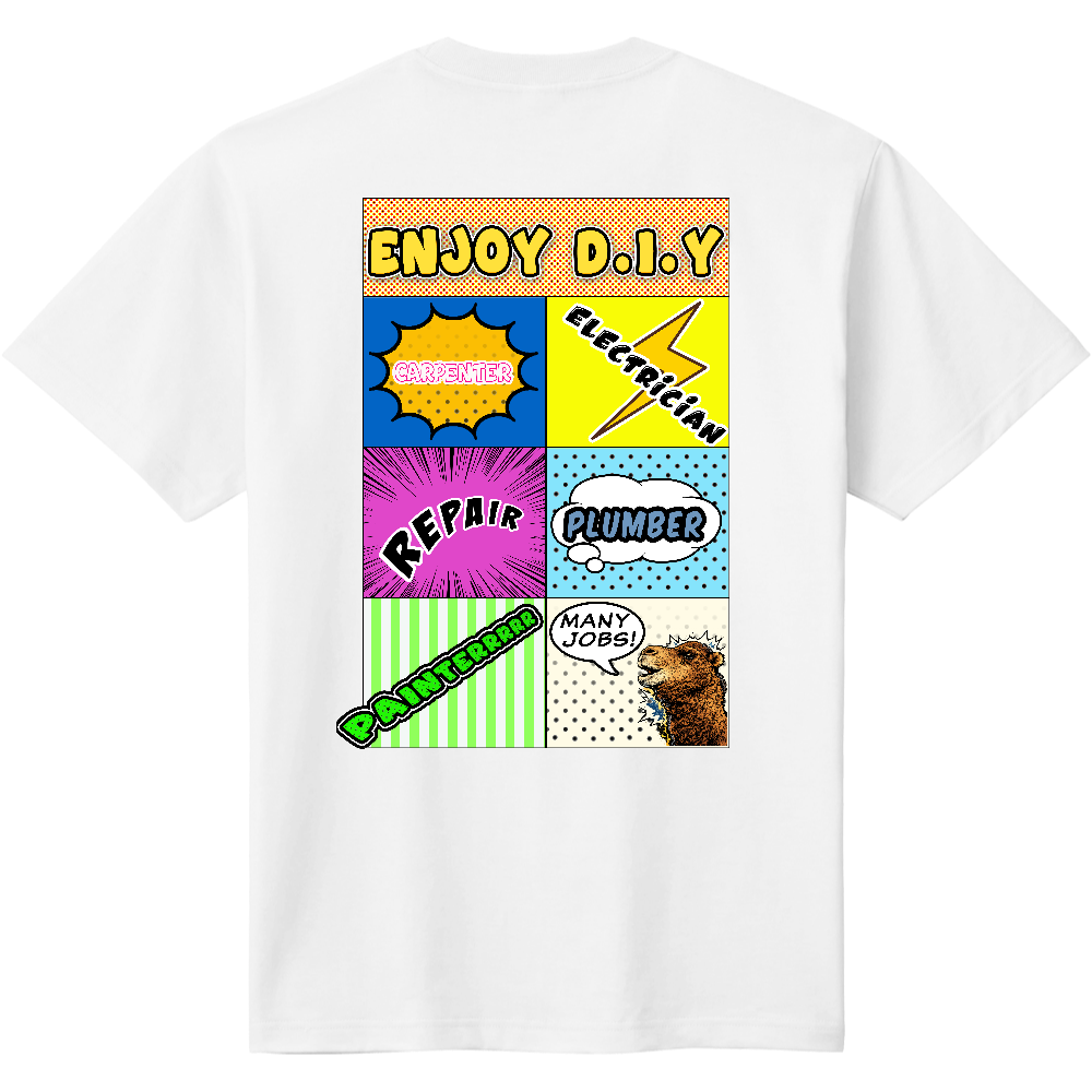 DIY Ｔシャツ3部作＜アメコミ風・バック＞