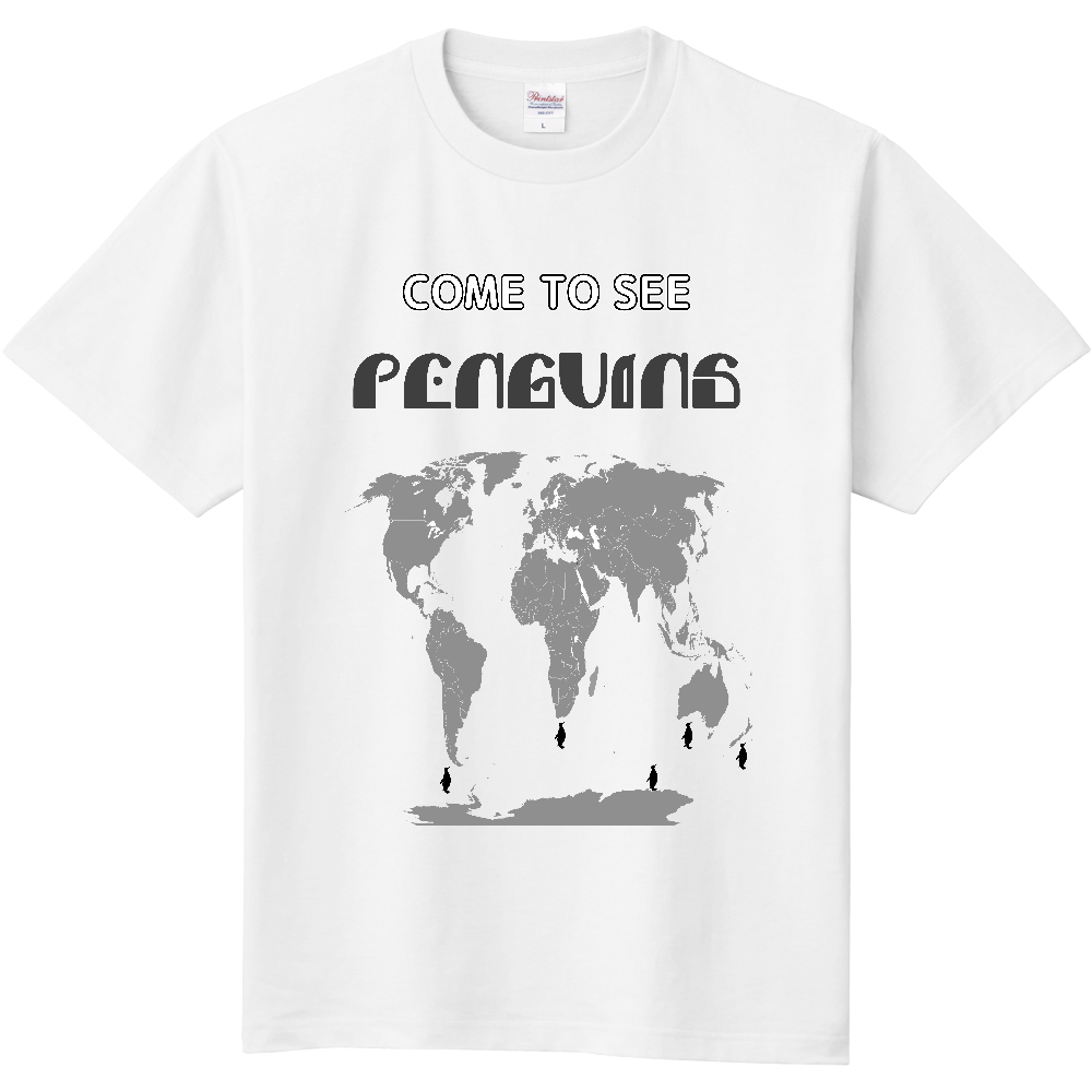ペンギン分布Ｔシャツ＜フロント＞