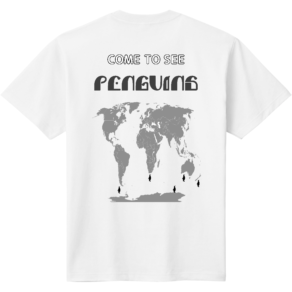 ペンギン分布Ｔシャツ＜バック＞