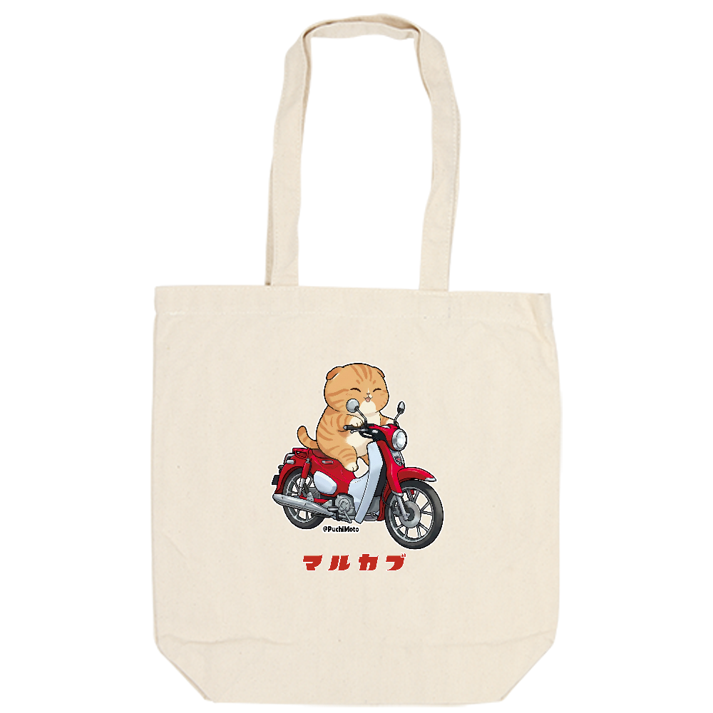 PuchiMoto トートバッグ（スーパーカブ&スコティッシュフォールド）マルカブ