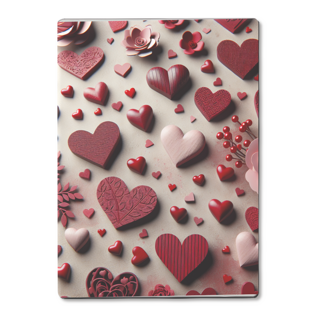 ハート柄の下敷き