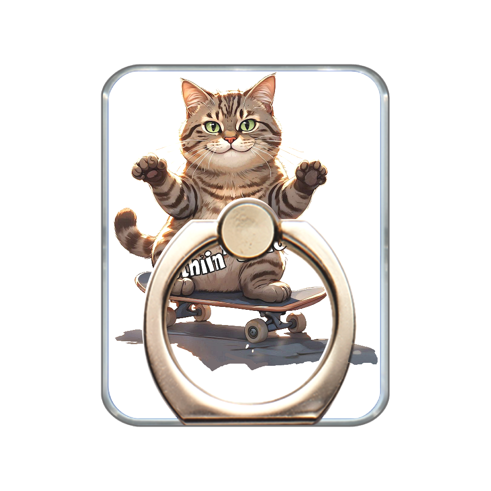 スケボーCAT（スマホリング）