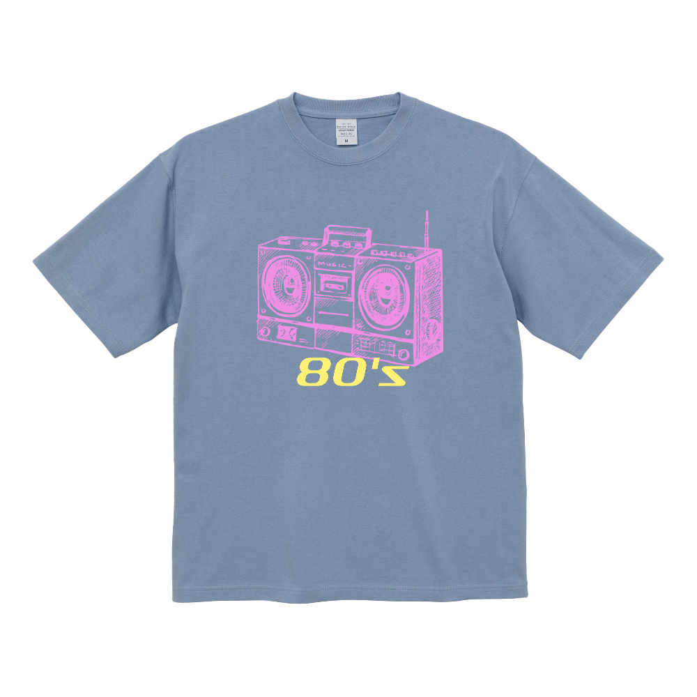 カセットデッキ80'sグラフィックTシャツ