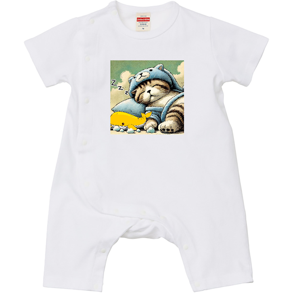 くまニャン 昼寝中!(ロンパース)