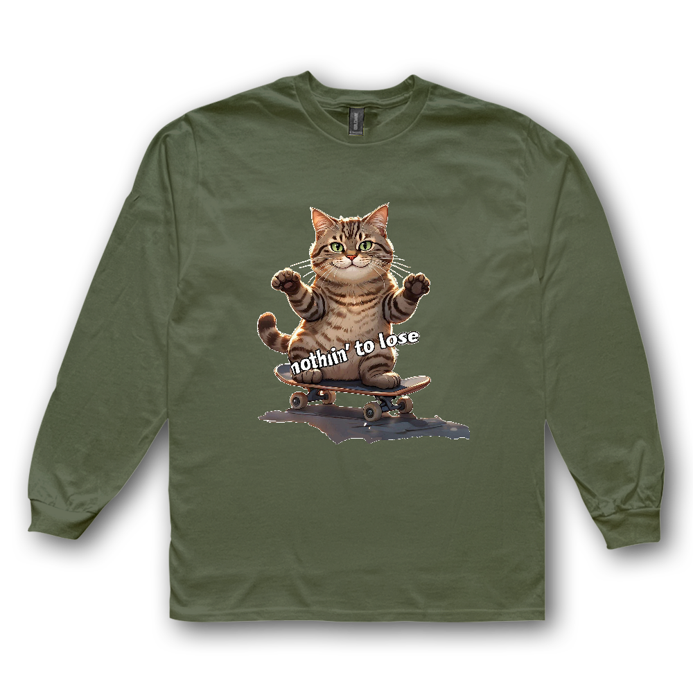 スケボーCAT(ロングスリーブT)