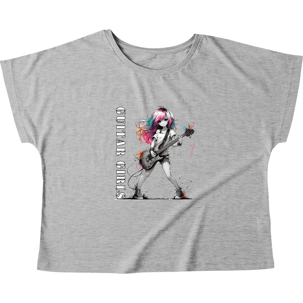 GUITAR GIRLS1◎（ウィメンズ ドルマン Tシャツ）
