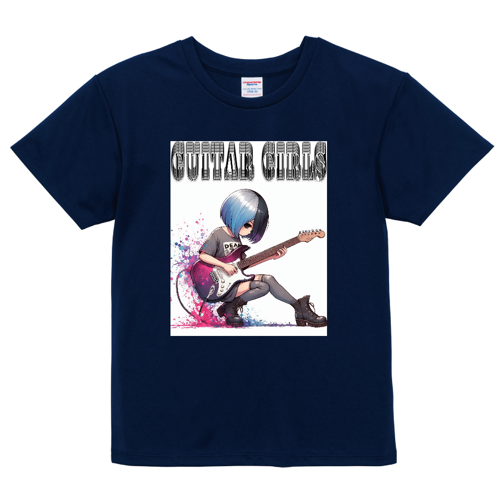 GUITAR GIRLS-06(ドライアスレチック Tシャツ)〈ウィメンズ〉