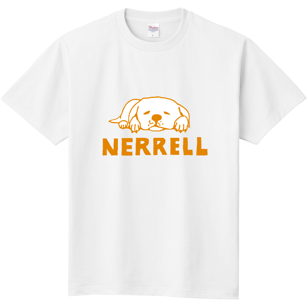 ユーモアわんこデザイン「ねれる」*パロディTシャツです。