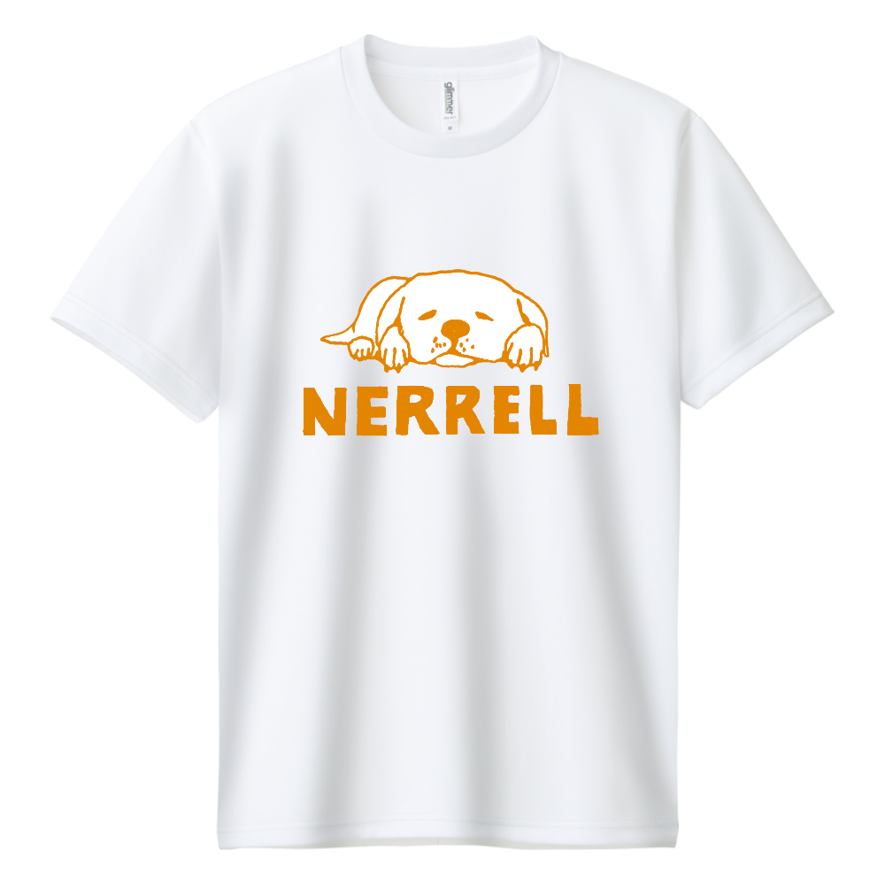 ユーモアわんこデザイン「ねれる」*パロディTシャツです。