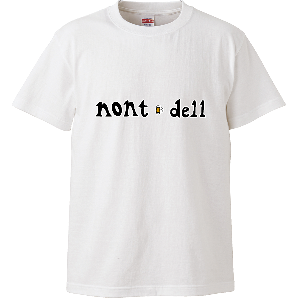 ユーモアデザイン「のんでる」*パロディTシャツです。