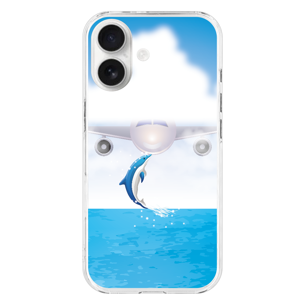 M127 シュール『kiss』 iPhone17 (透明)(ハードケース)|PLATA