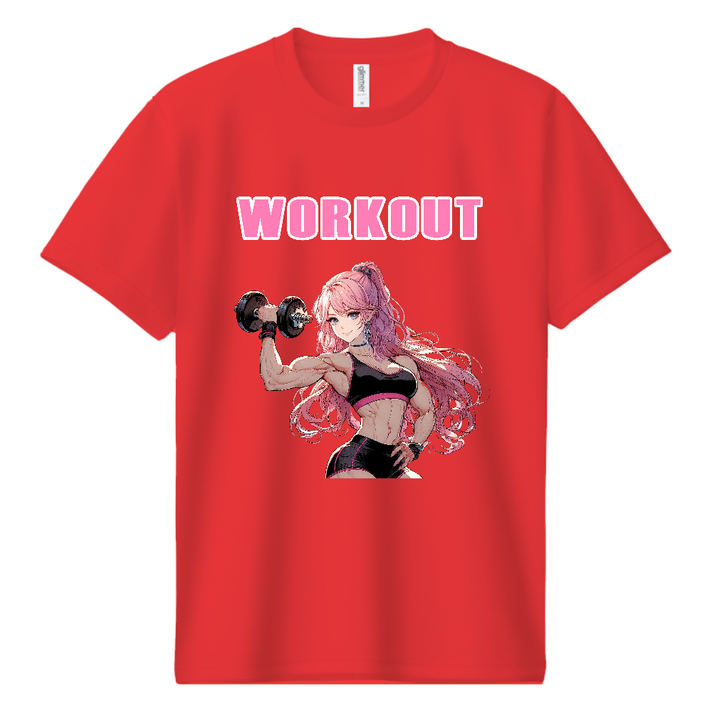workout女子007(ドライTシャツ)