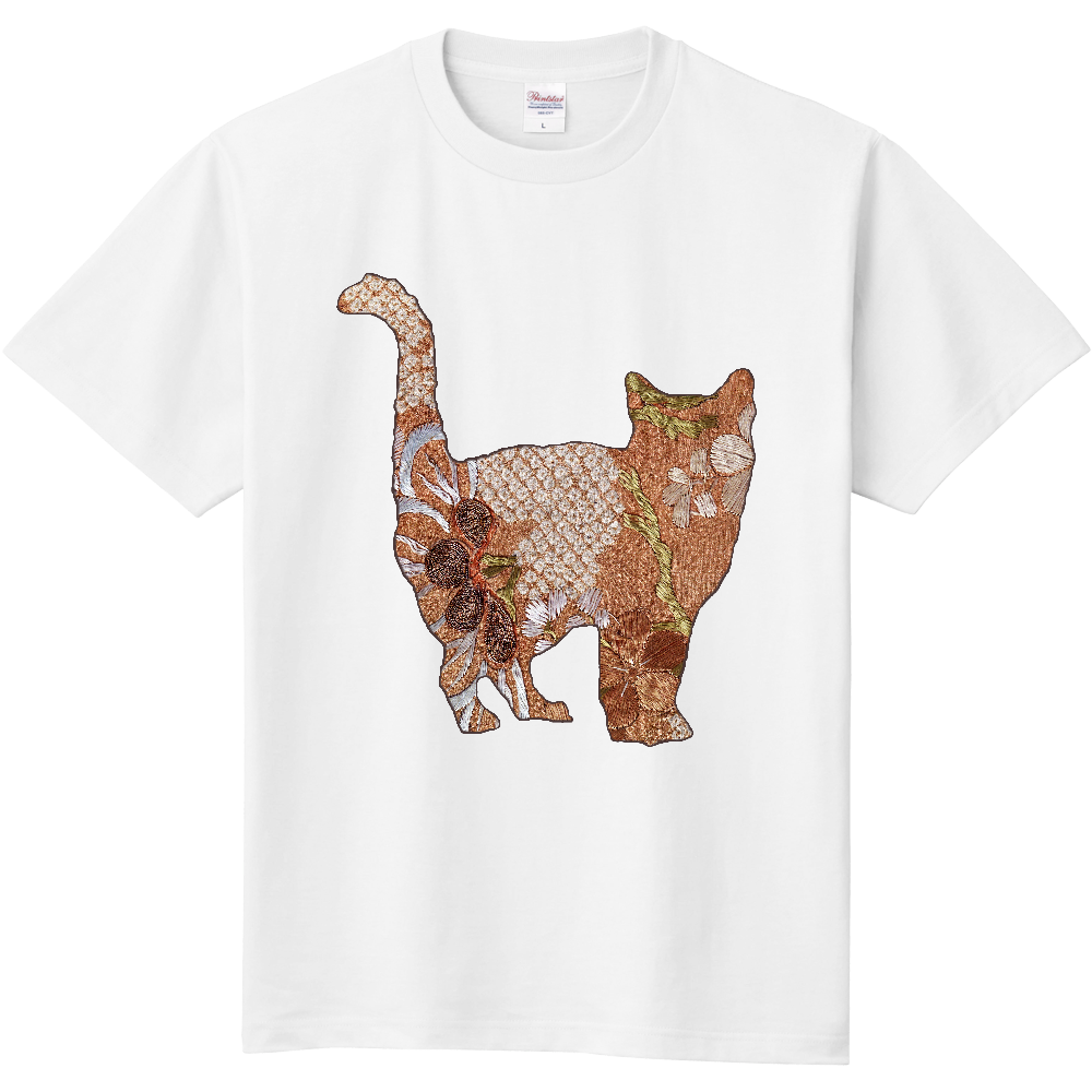 CATシルエット65（着物柄）
