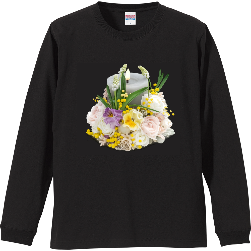 ブーケとキャンドル黒