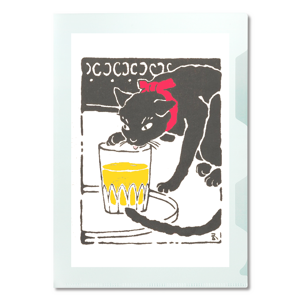 ビール猫 A5クリアファイル