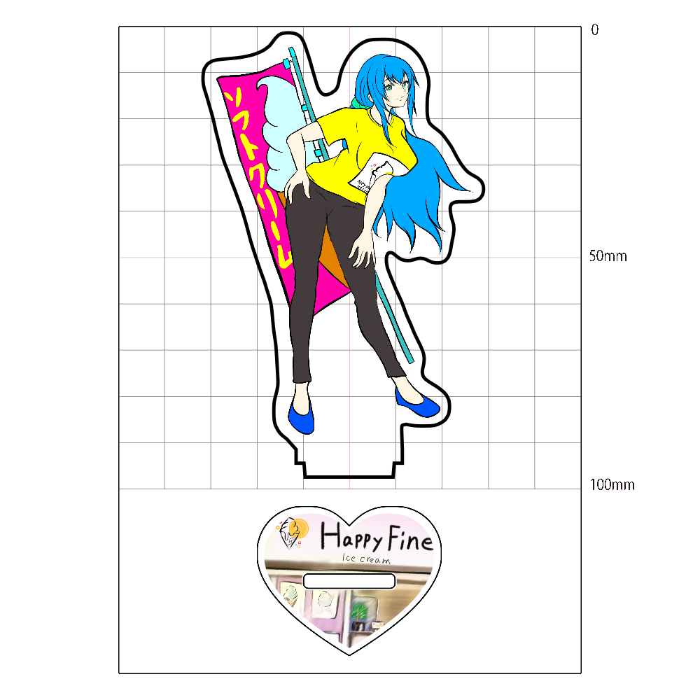 HappyFine コラボアクリルスタンド イサ