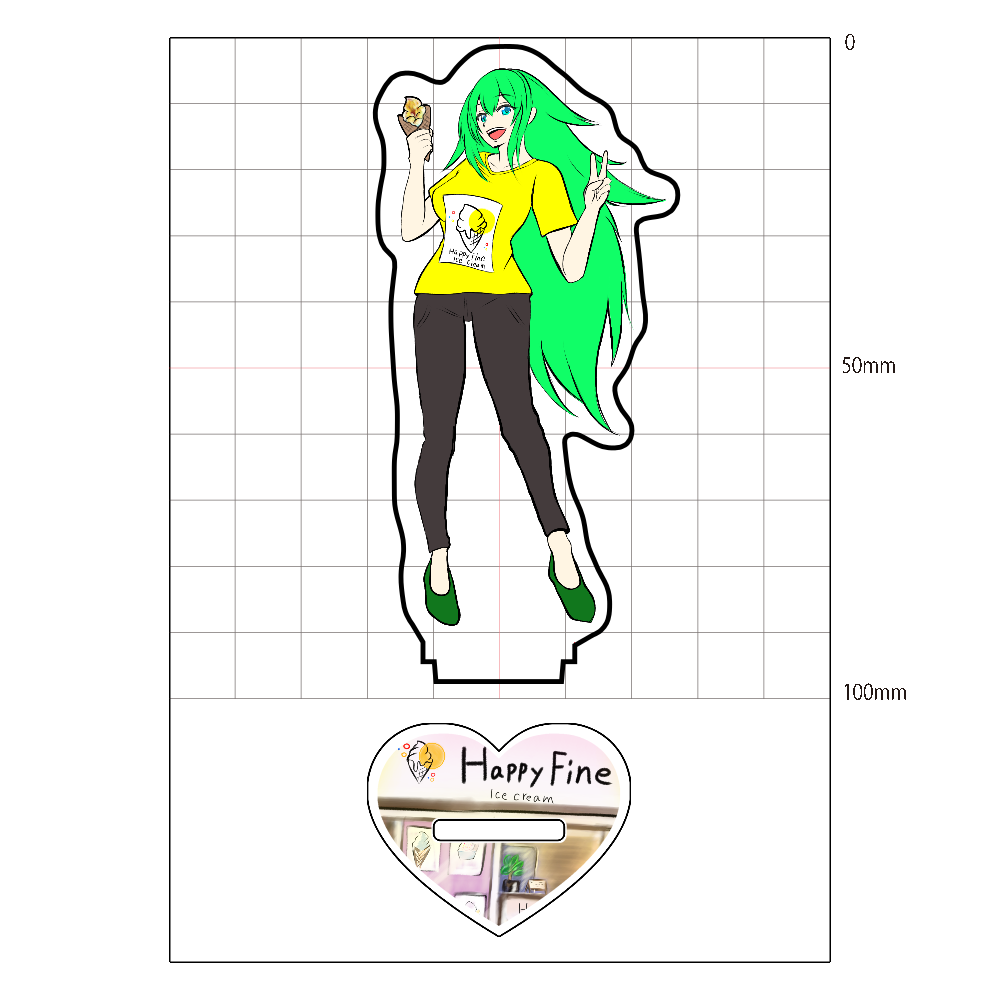 HappyFine コラボアクリルスタンド ユザナ