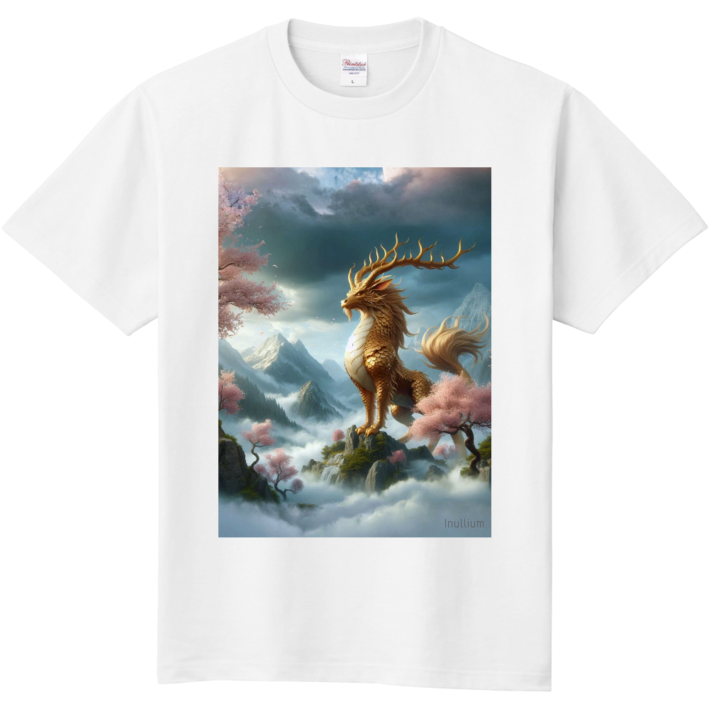 凛々しい麒麟のTシャツ