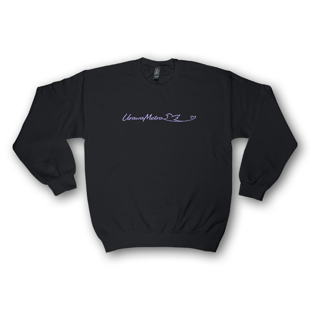UrawaMetro♡スウェット表 薄紫文字　Light purple letters