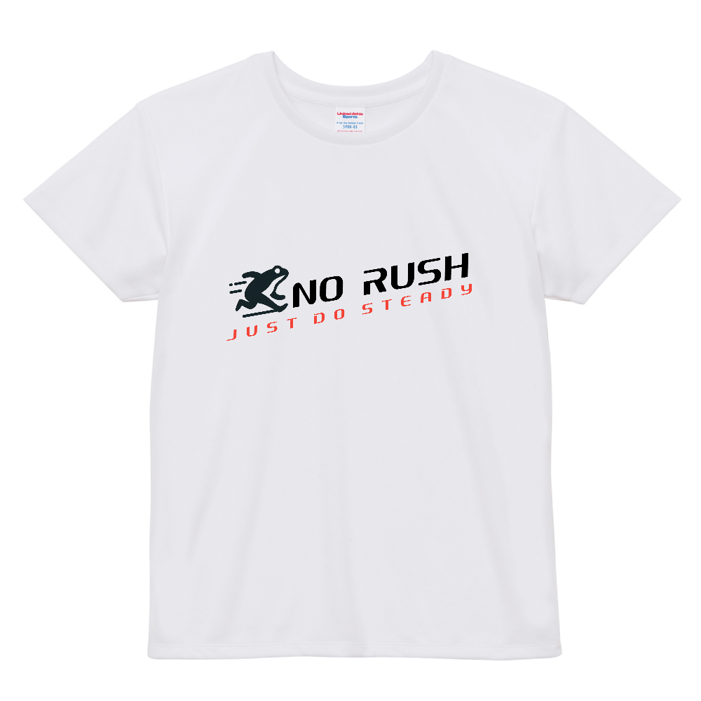 NO RUSH:レディース・スピードドライTシャツ 〜風を切って、急がない。〜