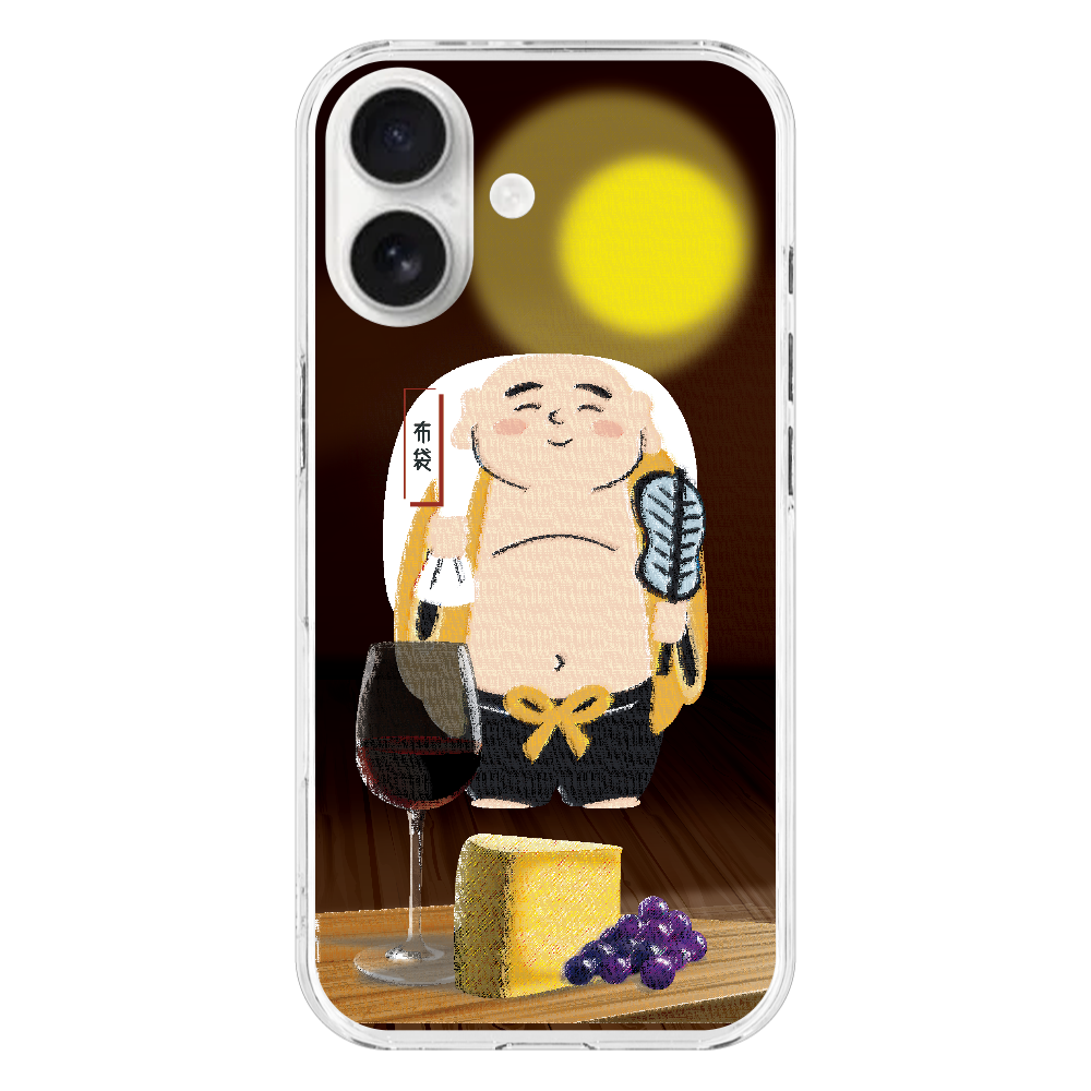 M160　絵画七福神『布袋』 送料無料　iPhone17 (透明)(ハードケース)｜PLATA