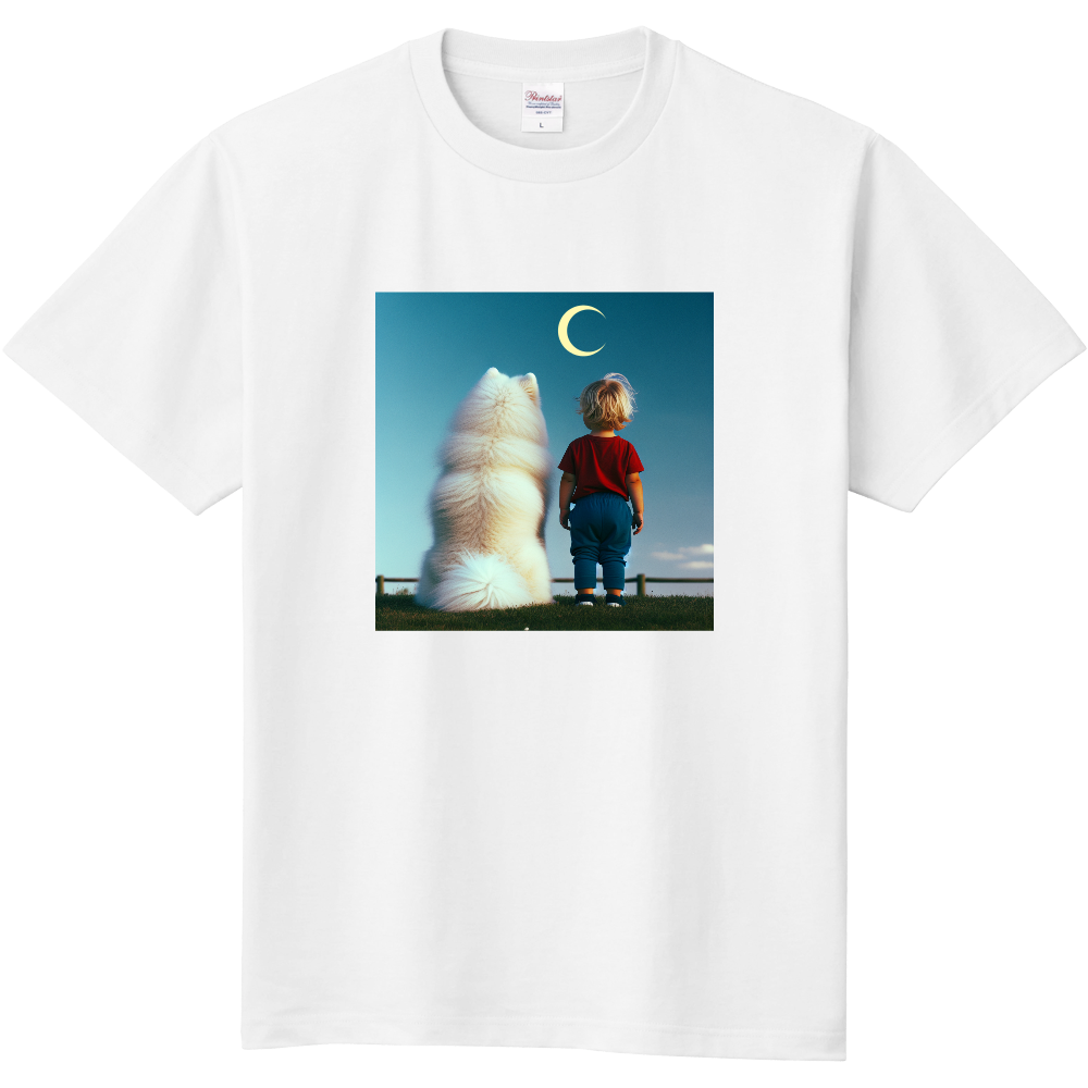 「サモエドと僕」Ｔシャツ