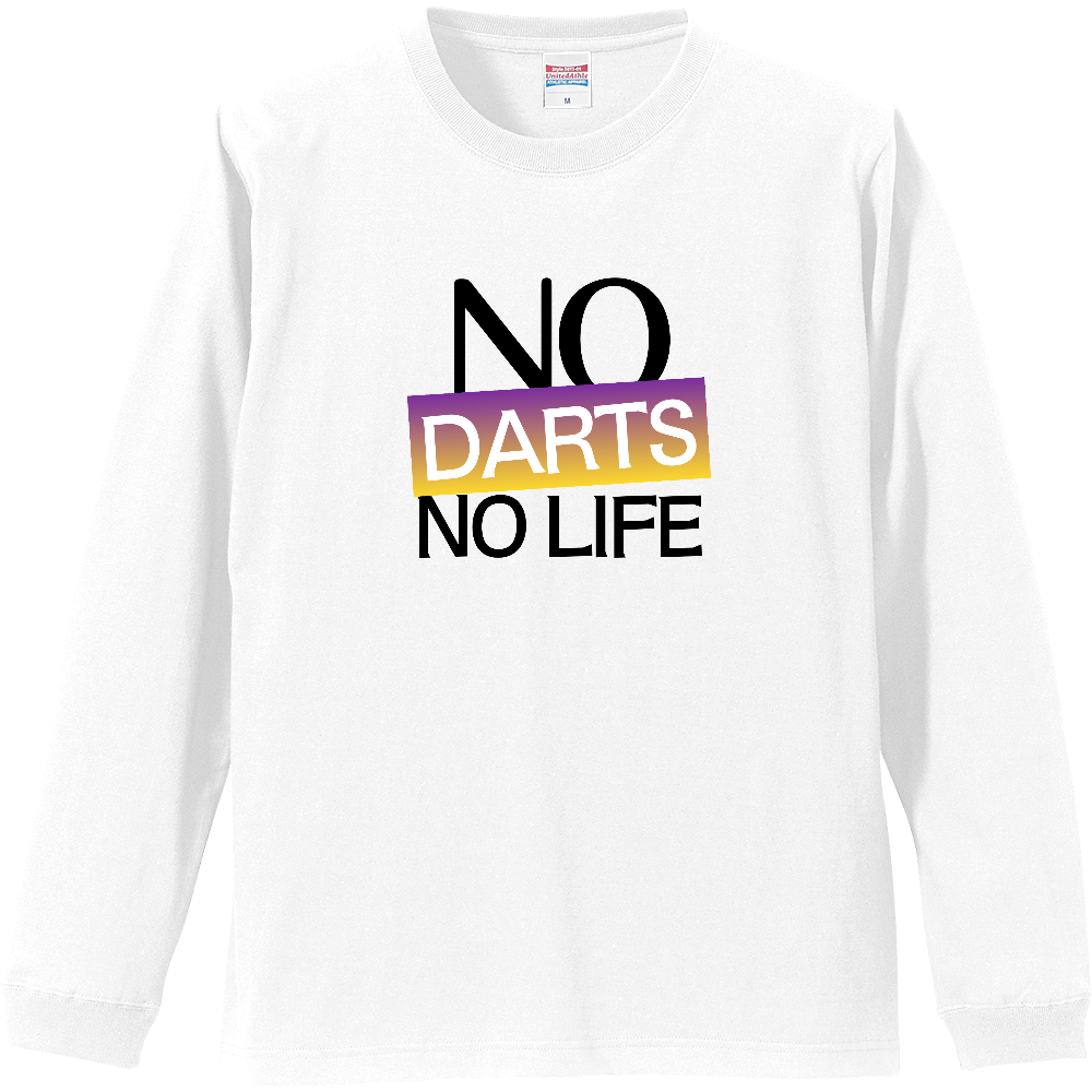 【NO DARTS NO LIFE】COLOR BLOCK MESSAGEロンT