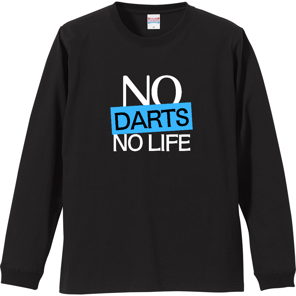 【NO DARTS NO LIFE】COLOR BLOCK MESSAGEロンT