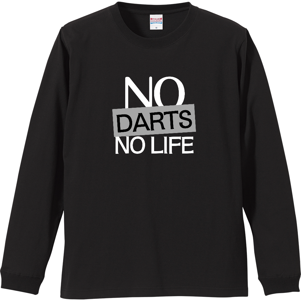 【NO DARTS NO LIFE】COLOR BLOCK MESSAGEロンT