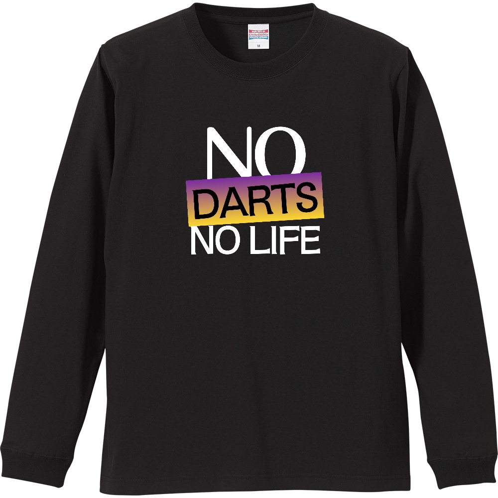 【NO DARTS NO LIFE】COLOR BLOCK MESSAGEロンT
