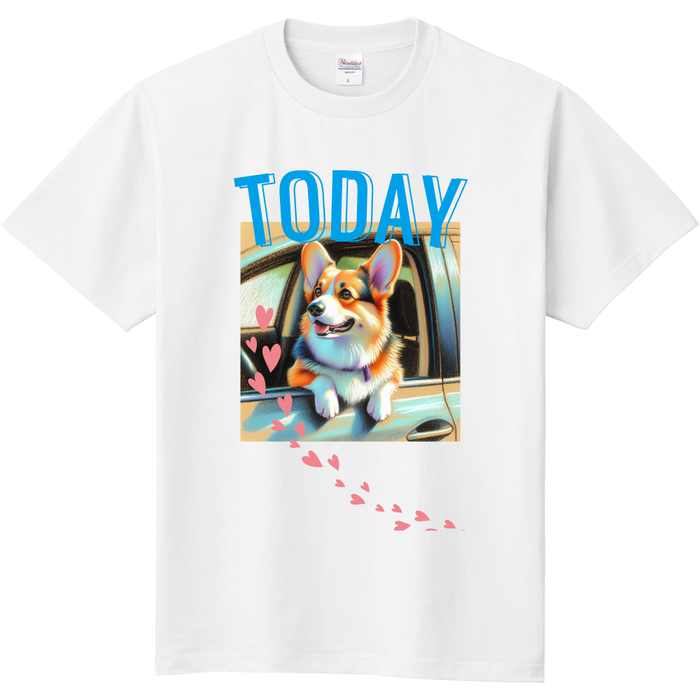 「ご機嫌コーギー」Ｔシャツ