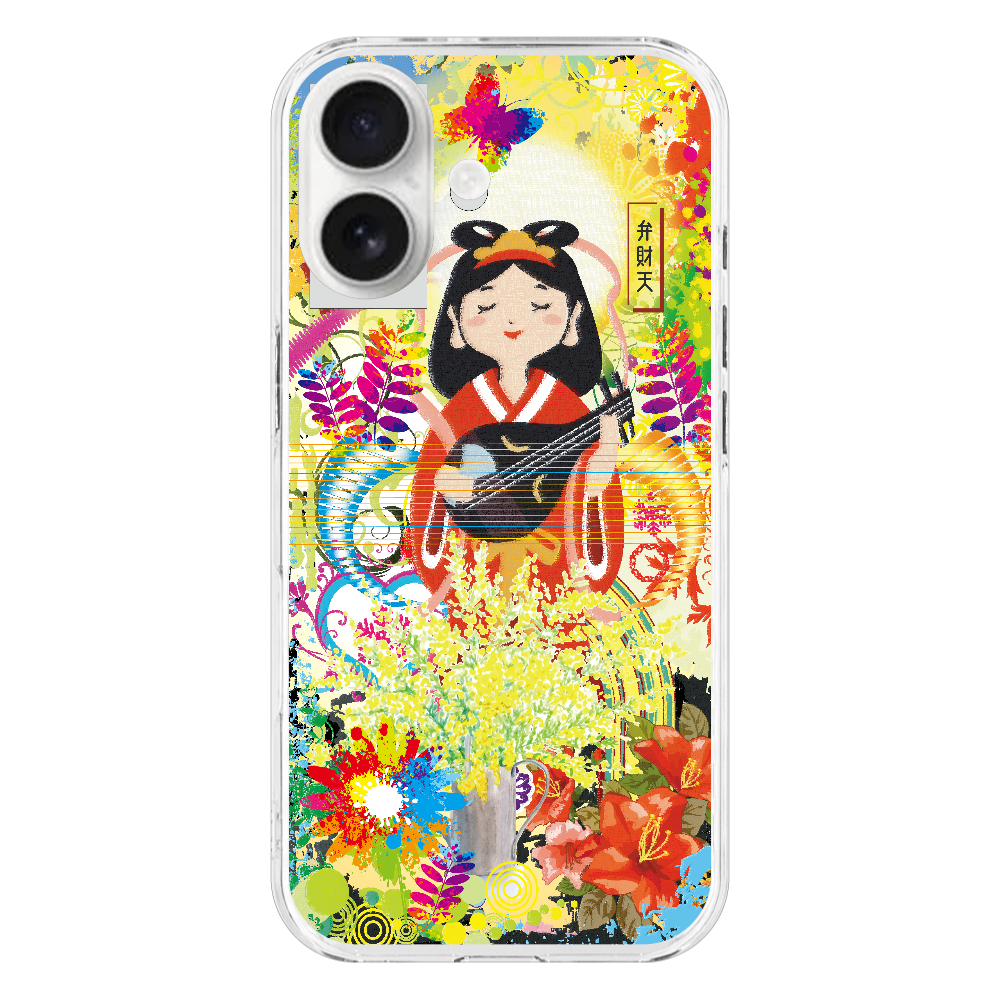 M161 絵画七福神『弁財天』 iPhone17 (透明)(ハードケース)|PLATA