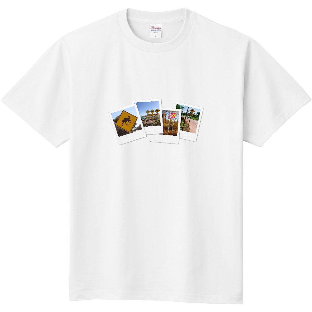 ドライブＴシャツ＜ラクダ注意3枚・前面＞