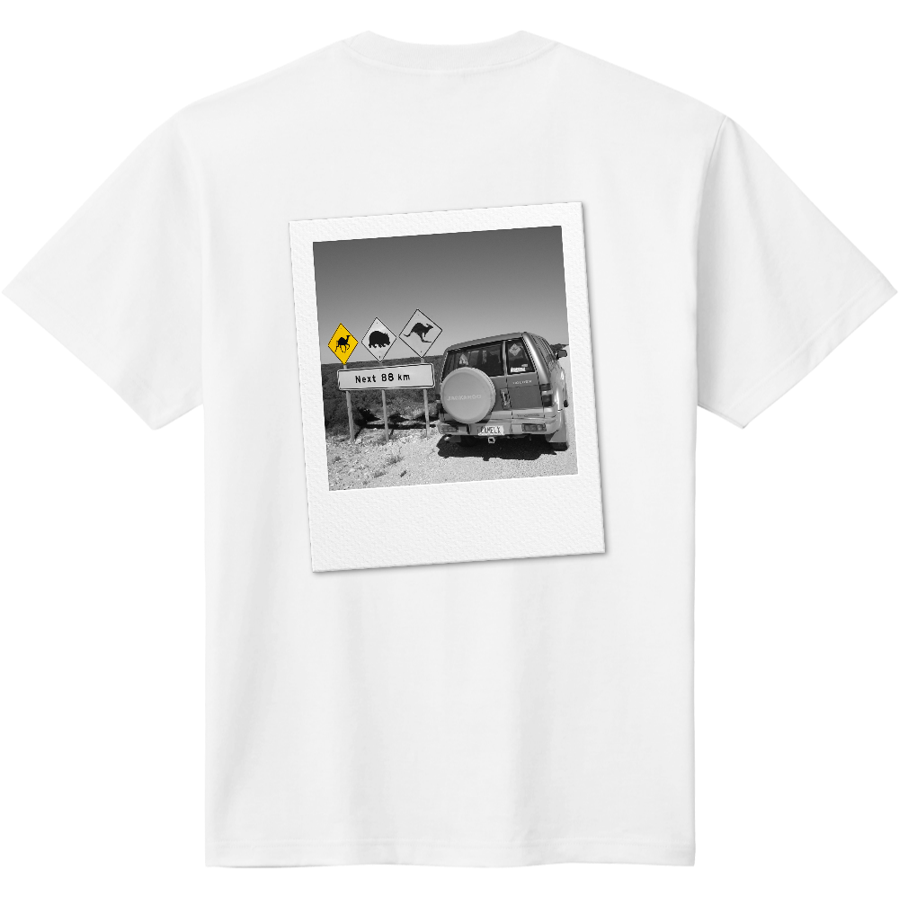 ドライブＴシャツ＜モノクロ・背面＞